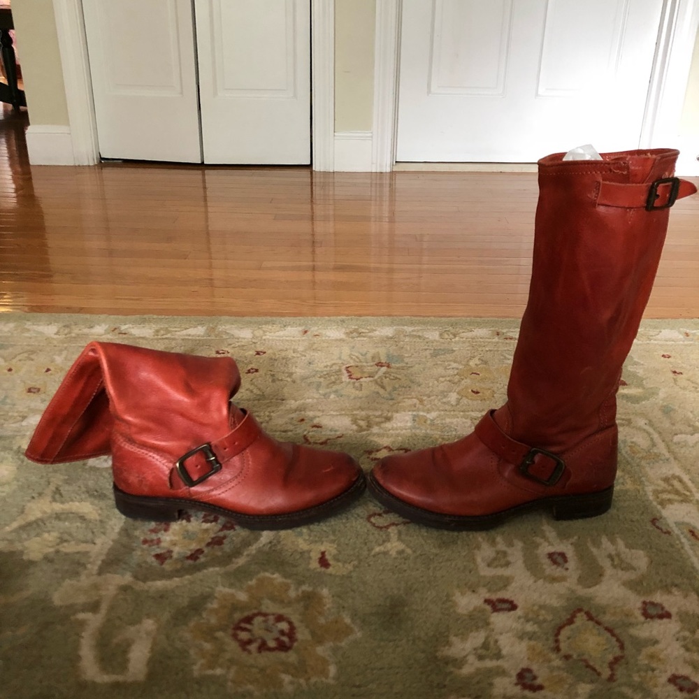 Frye riding boot. Red. Size 7.5